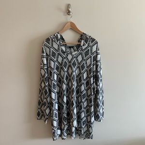 Tribal Print Hoodie